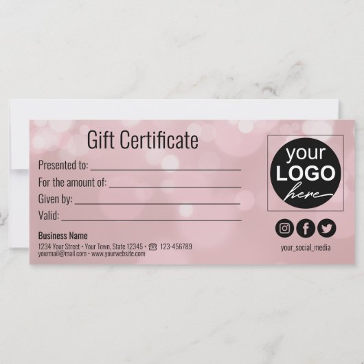 バレンタインデー愛赤いハートギフトカード (裏面)