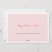 バレンタインデー愛2フォトコラージュ シーズンカード (裏面)