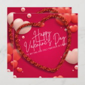 バレンタインデー感謝していは神 サンキューカード (正面/裏面)