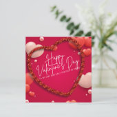 バレンタインデー感謝していは神 サンキューカード (スタンド正面)