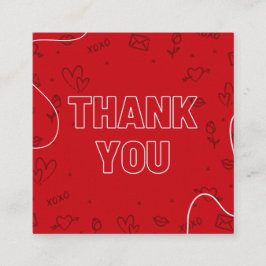 バレンタインデー感謝していラメンティック スクエア名刺