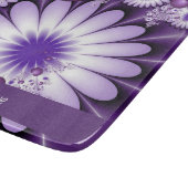 バレンタインデー抽象芸術花とハートフラクタル カッティングボード (角)