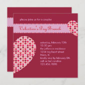 バレンタインデー招待状 招待状 (正面/裏面)