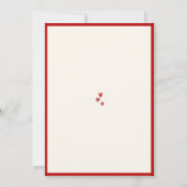 バレンタインデー招待状 招待状 (裏面)