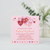 バレンタインデー招待状 招待状 (スタンド正面)