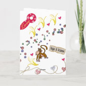 バレンタインデー挨拶カードバナナモンキーラブ シーズンカード (裏面)