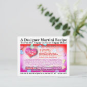 バレンタインデー提案マルティーニレシピカード シーズンポストカード (スタンド正面)