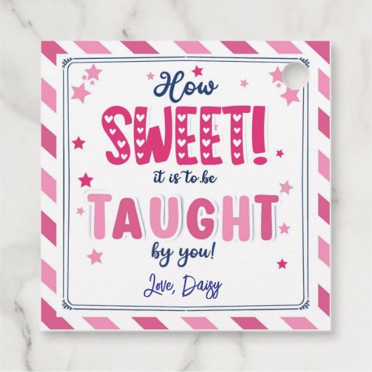 バレンタインデー教えトのラベル フェイバータグ (裏面)