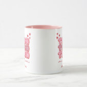 バレンタインデー教え先生ラブズハートピンク マグカップ (中央)