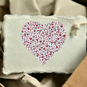 バレンタインデー数々のカラーの愛ハートシール ハートシール