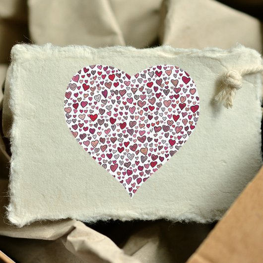 バレンタインデー数々のカラーの愛ハートシール ハートシール