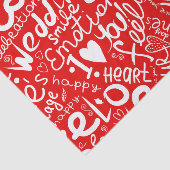 バレンタインデー数々のワードアート 薄葉紙 (詳細)