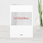 バレンタインデー新聞の表紙 シーズンカード (裏面)