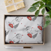 バレンタインデー旧英語シェプドッググレー1かわいい 薄葉紙 (ギフト)