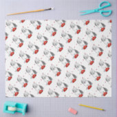 バレンタインデー旧英語シェプドッググレー1かわいい 薄葉紙 (クラフト)