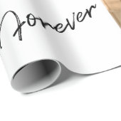 バレンタインデー書道フォトコラージュ ラッピングペーパー (ロールコーナー)