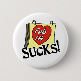 バレンタインデー最低のボタン 缶バッジ