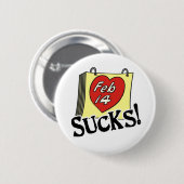 バレンタインデー最低のボタン 缶バッジ (正面&裏面)