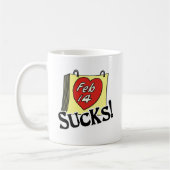 バレンタインデー最低 コーヒーマグカップ (左)