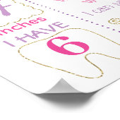 バレンタインデー最初の誕生日のシャルボードハート ポスター (角)