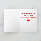 バレンタインデー最高のパパは今までにかわいいキッズ写真 シーズンカード (内部)