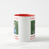 バレンタインデー最高のマー可愛い子供写真 マグカップ (中央)