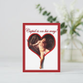 バレンタインデー来にカラヴァッジョのキューピッド シーズンポストカード (スタンド正面)