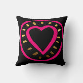 バレンタインデー枠ピンクハート枕3 クッション (裏面)