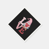 バレンタインデー格言ラブカップルへの贈り物 スタンダードカクテルナプキン (角)