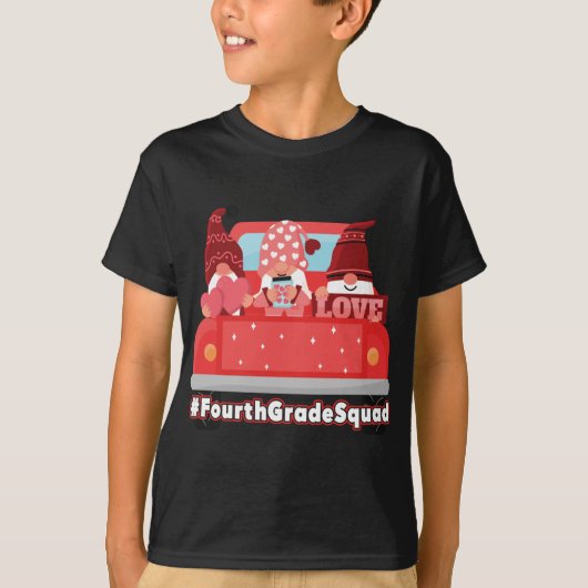 バレンタインデー格言赤いハートかわいい Tシャツ (正面)