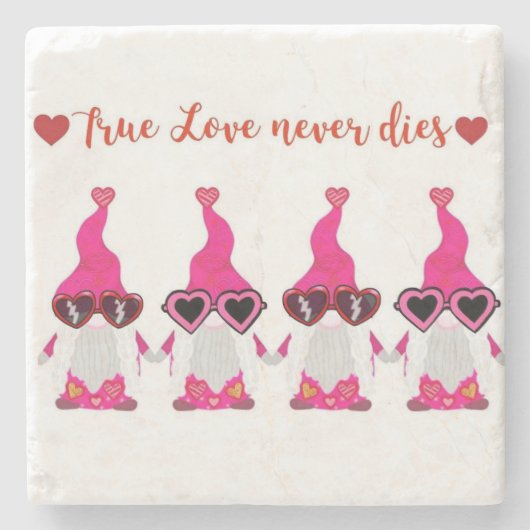 バレンタインデー格言 ストーンコースター (正面)