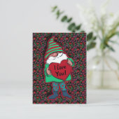 バレンタインデー格言 |個人用 ポストカード (スタンド正面)