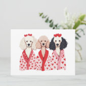 バレンタインデー標準プードルドッグ シーズンカード (スタンド正面)