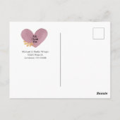 バレンタインデー水彩はがき ポストカード (裏面)