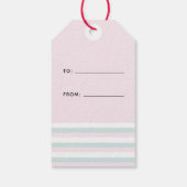 バレンタインデー水彩ハートギフトラベル ギフトタグ (裏面)