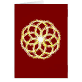 バレンタインデー深紅と金ゴールド数学，カード