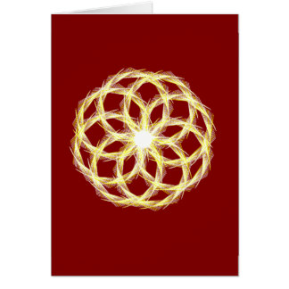 バレンタインデー深紅と金ゴールド数学，カード