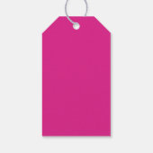 バレンタインデー熱ピンクハート ギフトタグ (裏面)