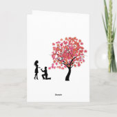 バレンタインデー熱気球 シーズンカード (裏面)