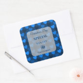 バレンタインデー特別ブルーマーケティング資料 スクエアシール (封筒)