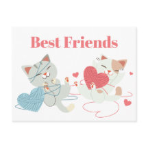 バレンタインデー猫ハート糸キットン最高のファンド