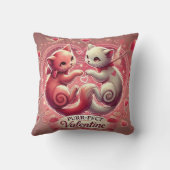 バレンタインデー猫好き枕 クッション (裏面)