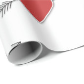 バレンタインデー甘いハートラッピング紙 ラッピングペーパー (ロールコーナー)