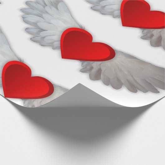 バレンタインデー甘いハートラッピング紙 ラッピングペーパー (角)