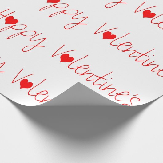 バレンタインデー甘いハートラッピング紙 ラッピングペーパー (角)