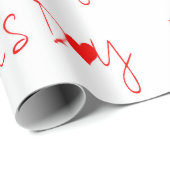 バレンタインデー甘いハートラッピング紙 ラッピングペーパー (ロールコーナー)