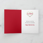 バレンタインデー甥ハートのギター音楽 シーズンカード (内部)