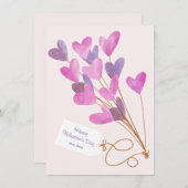 バレンタインデー用のハート型バルーン (正面/裏面)