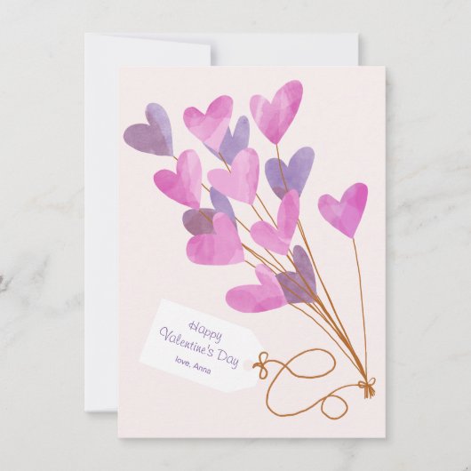 バレンタインデー用のハート型バルーン (正面)