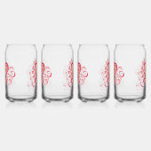 バレンタインデー用メガネ ガラス缶 (左)